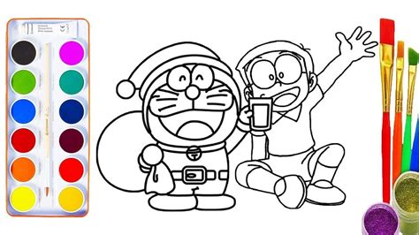 Doraemon And Nobita Drawing And Coloring Learn Color For