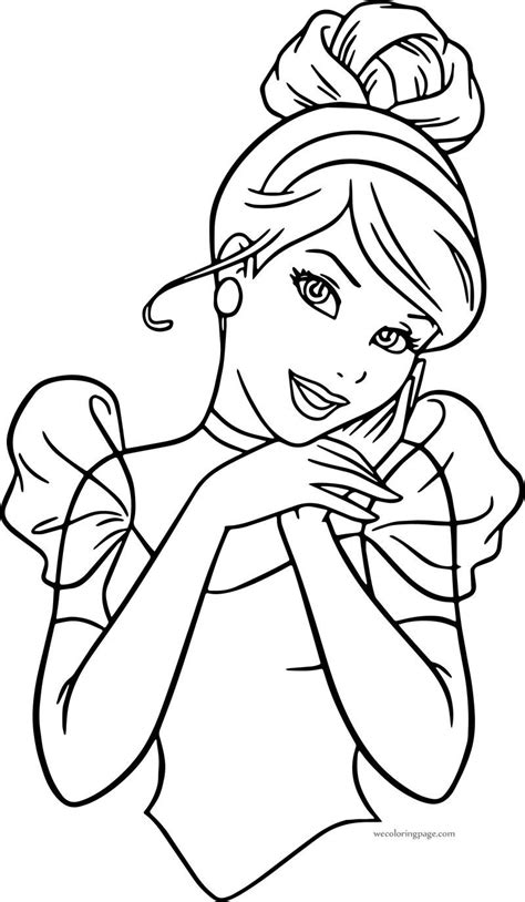cinderella beautiful cute princess coloring pages desenhos lindos