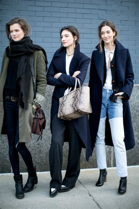 2014秋冬纽约时装周秀场外街拍 模特篇 3 天天时装 口袋里的时尚指南