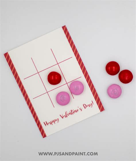 Free Printable Valentine S Day Tic Tac Toe Pjs And Paint