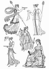 Women Greek Coloring Ancient Roman Dibujo Pages Fashion Para Colorear Grecia Griegas Mujeres Rome Edupics Clothing Toga Colouring Greece Dress sketch template