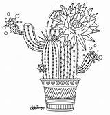 Cactus Coloring Mandala Pages Color Colouring Adult Pattern Flower Printable Cute Colortherapy Therapy Try App Mandalas Zentangles Choose Board Book sketch template