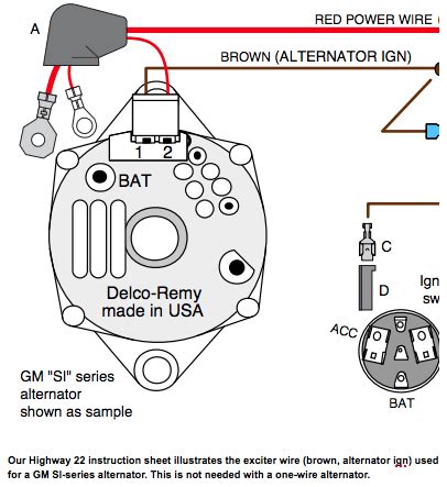 basic gm alternator wiring diagram