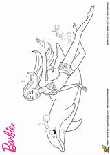 Barbie Sirene Coloriage Dauphin Coloring Sirène Avec Dessin Colorier Son La Le Pages Kids Ami Party Colouring Birthday Drawing Visit sketch template