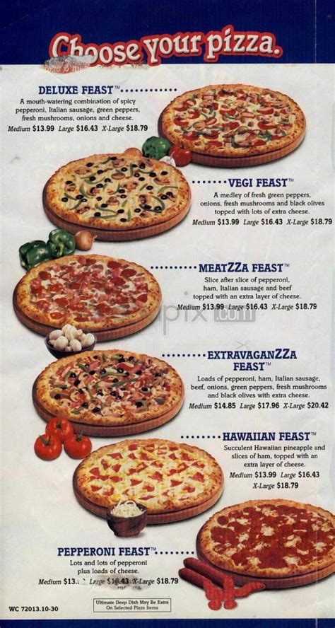 menu  dominos pizza  bernalillo nm