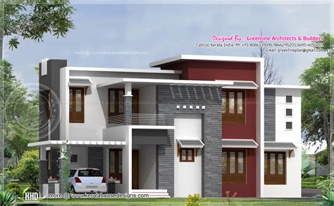 square feet contemporary house design kerala home design