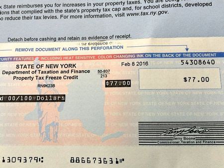 nys property tax checks   million mailed   coming