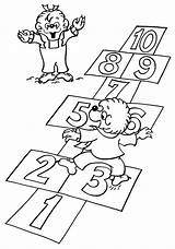 Pages Hopscotch Coloring Bears Berenstain Color Kids Playing Bear Clipart Brother Sister Book Sheets Colouring Counts Activity Count Learn Library sketch template