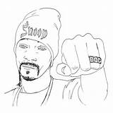 Snoop Dogg Colouring Hop Reform sketch template