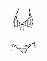 Pages Swimsuit sketch template