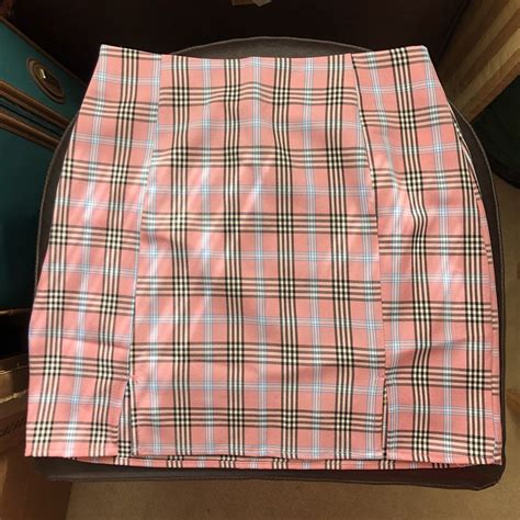 Pink Tartan Double Slit Mini Skirt Just An Innocent Powder… Flickr