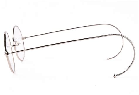 agstum retro small round optical rare wire rim eyeglasses frame 39mm