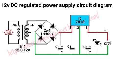 schematic diagram  power supply circuit