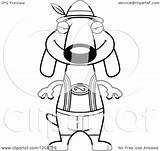 Oktoberfest Dachshund Sly Skinny Wearing German Dog Lederhosen Royalty Clipart Cory Thoman Vector Cartoon 2021 sketch template