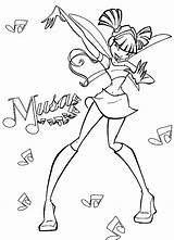 Winx Colorare Disegni Musa Boorp Puliti Scritte sketch template