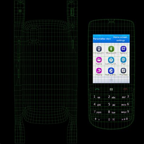 Nokia Asha 300 Dark Blue 3d Model 13 Unknown Dae Fbx Max Ma