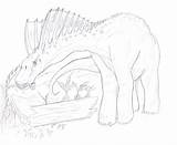 Amargasaurus sketch template