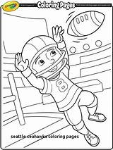 Coloring Pages Seattle Getcolorings Football sketch template