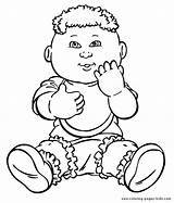 Kids Cabbage Patch Coloring Pages Cartoon Color Sheets Printable Character Book Colouring Doll Characters Clipart Sitting Cartoons Print Sheet Boys sketch template
