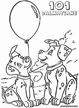Coloring Dalmatians Pages Coloringway Cartoon sketch template
