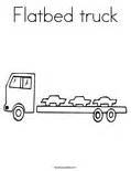 flatbed truck coloring page twisty noodle