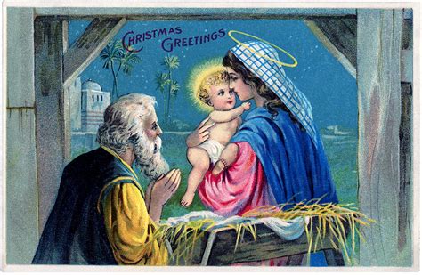 vintage christmas baby jesus image  graphics fairy
