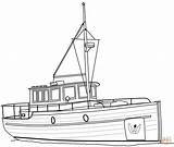 Coloring Boat Cruiser Pages Ships Categories sketch template