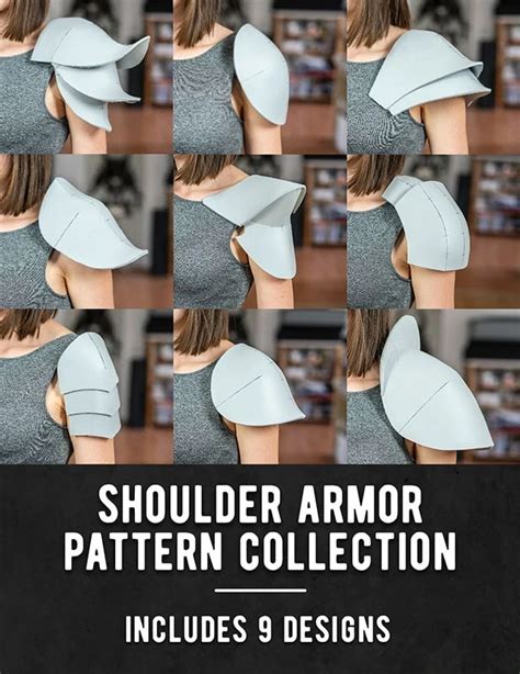 shoulder armor pattern collection downloadpdf kamuicosplay