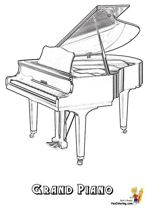 My Sweet Piano Coloring Page Coloring Pages