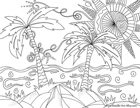 picture beach coloring pages summer coloring pages coloring pages