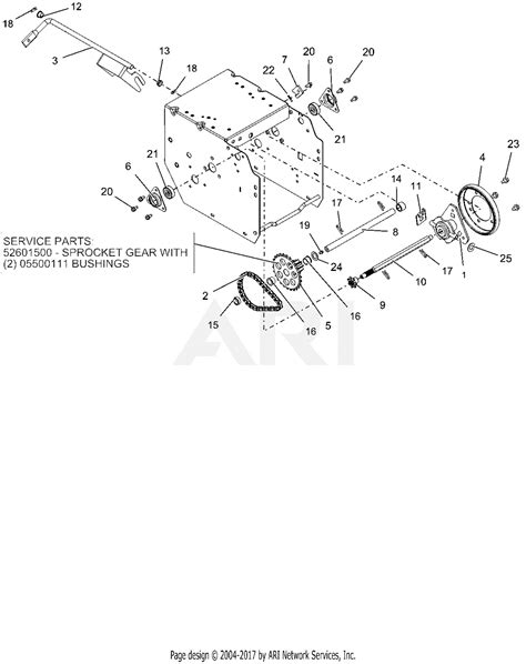 ariens   deluxe  parts diagram  friction drive