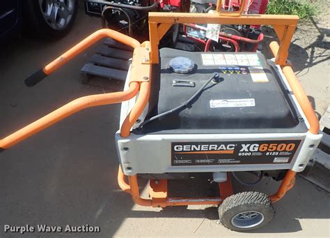 Generac Xg6500 Generator In Wichita Ks Item Ga9572 Sold Purple Wave