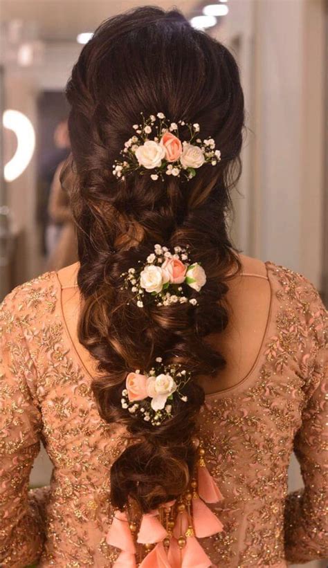 reception hairstyles  indian brides candy crow