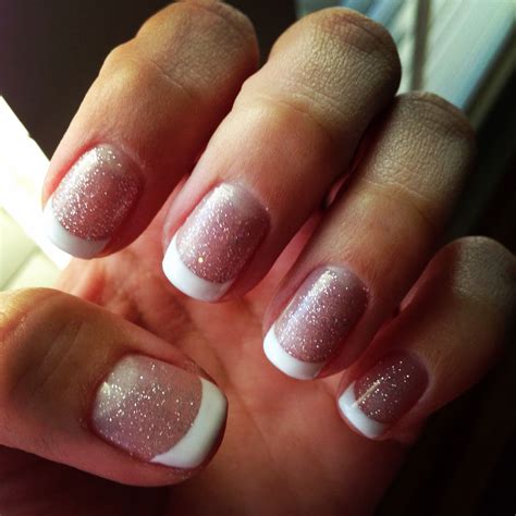 glitter french manicure glitter french manicure french nails glitter nails paws  claws