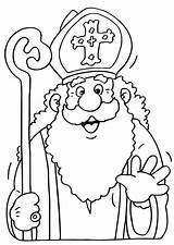 Bischof Nikolaus Sinterklaas Sint Kleurplaten sketch template