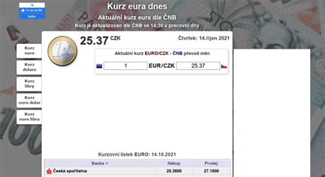access kurz eurocz kurz eura euro eur aktualni kurzy dnes