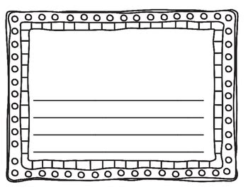 kindergarten writing paper templates  brenda dymkowski tpt