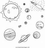 Planeten Weltraum Weltall Weltal Ausmalbilder Malvorlage sketch template