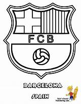 Barcelona Futbol Yescoloring Escudos Uefa sketch template