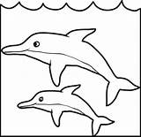 Dolphin Baby Coloring Mom Border Printable Supplyme Library Clipart sketch template