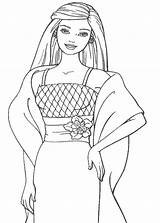 Coloring Pages Barbie Clothes Beautiful Kids Cartoon sketch template