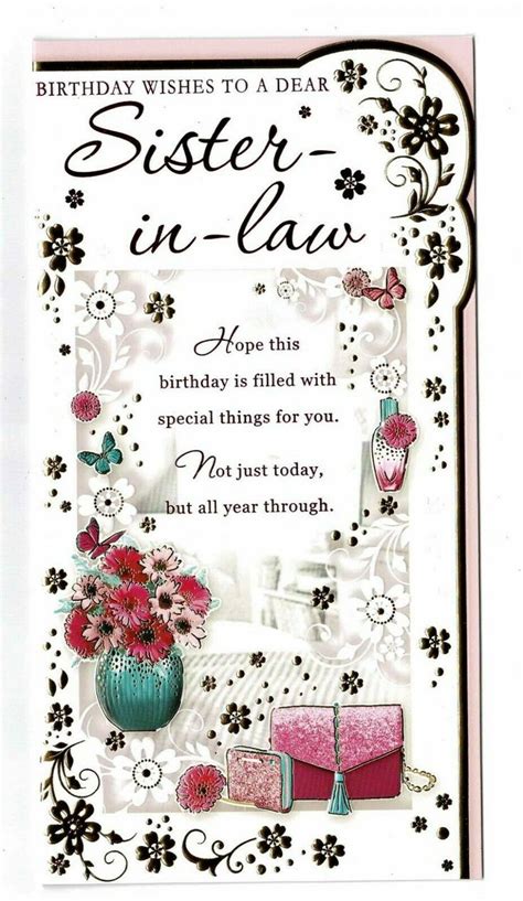 birthday card ideas  sister  law sister birthday card