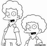 Flanders Simpson Todd Simpsons Colorir Desenhos Personagens Imprimer Dessins Páginas Template sketch template