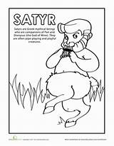 Coloring Satyr 389px 64kb sketch template