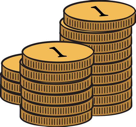 coin stack coins expensive royalty  vector graphic
