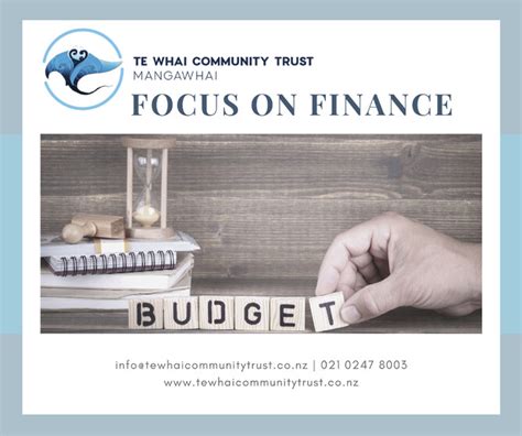 focus  finance te whai community trust mangawhai
