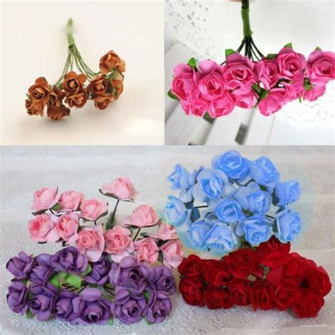 mini paper flowers ebay