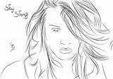 Demi Lovato Gomez Tiago sketch template