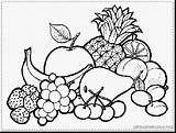 Fruits Coloring Fruit Pages Printable Vegetables Vegetable Kids Basket Drawing Colouring Bowl Sewing Color Sheets Book Getdrawings Google Getcolorings Print sketch template