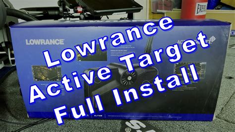 lowrance active target install full instructional video   hds liveghost youtube